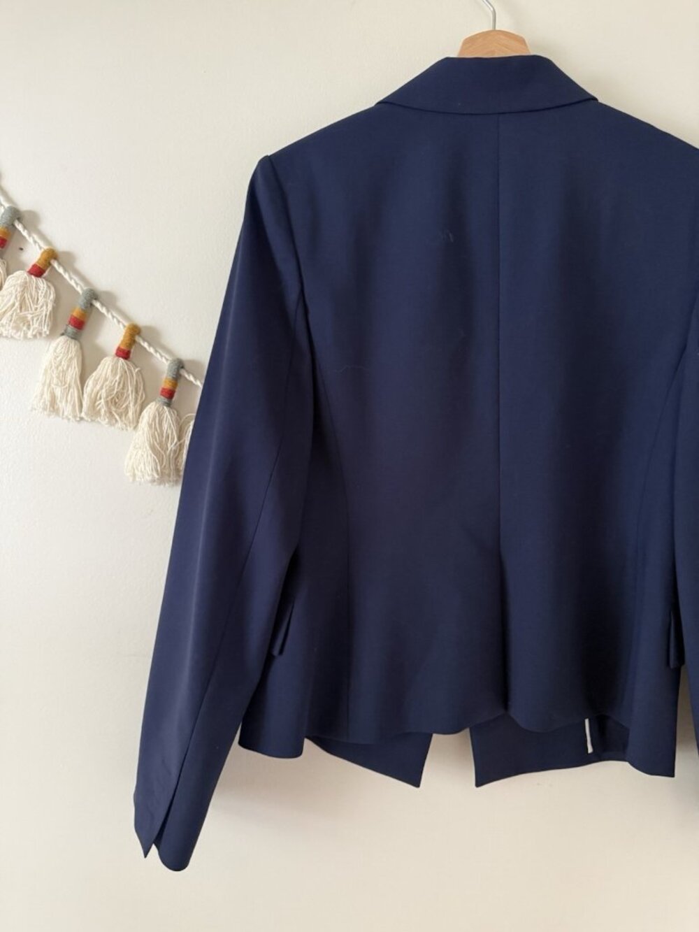 Theory Brince B Traceable Wool Single Breasted Sea Blue Blazer Careerwear NWT 12 - Picture 7 of 11